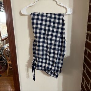Draper James Women’s Size 3x Lands' End Blue  White Buffalo Plaid Pajama Pants